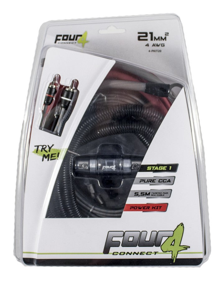 FOUR Connect 4-PKIT20, stiprintuvo laidų rinkinys, 20 mm²