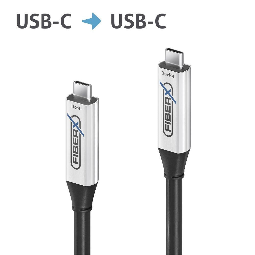 FX-I600-015 FiberX serijos - USB 3.2 Gen 1 aktyvus optinis kabelis USB-C - 15m