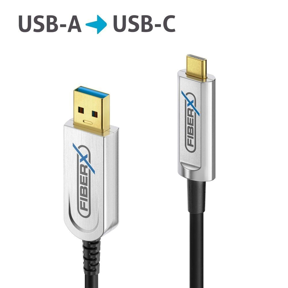 FX-I630-015 FiberX Serie - USB 3.1 pluoštinis optinis kabelis - USB-A USB-C - 15m