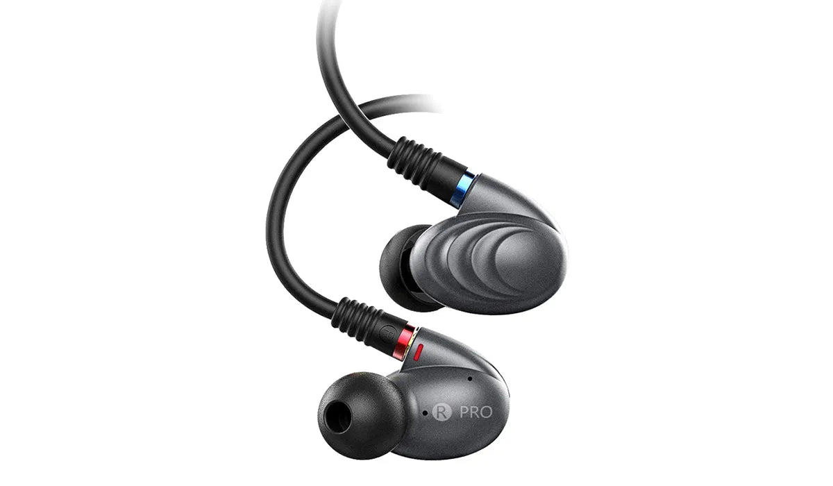 FiiO F9 PRO, In-Ear ausinės - Ausinių šoninis vaizdas su spalvotais žiedeliais
