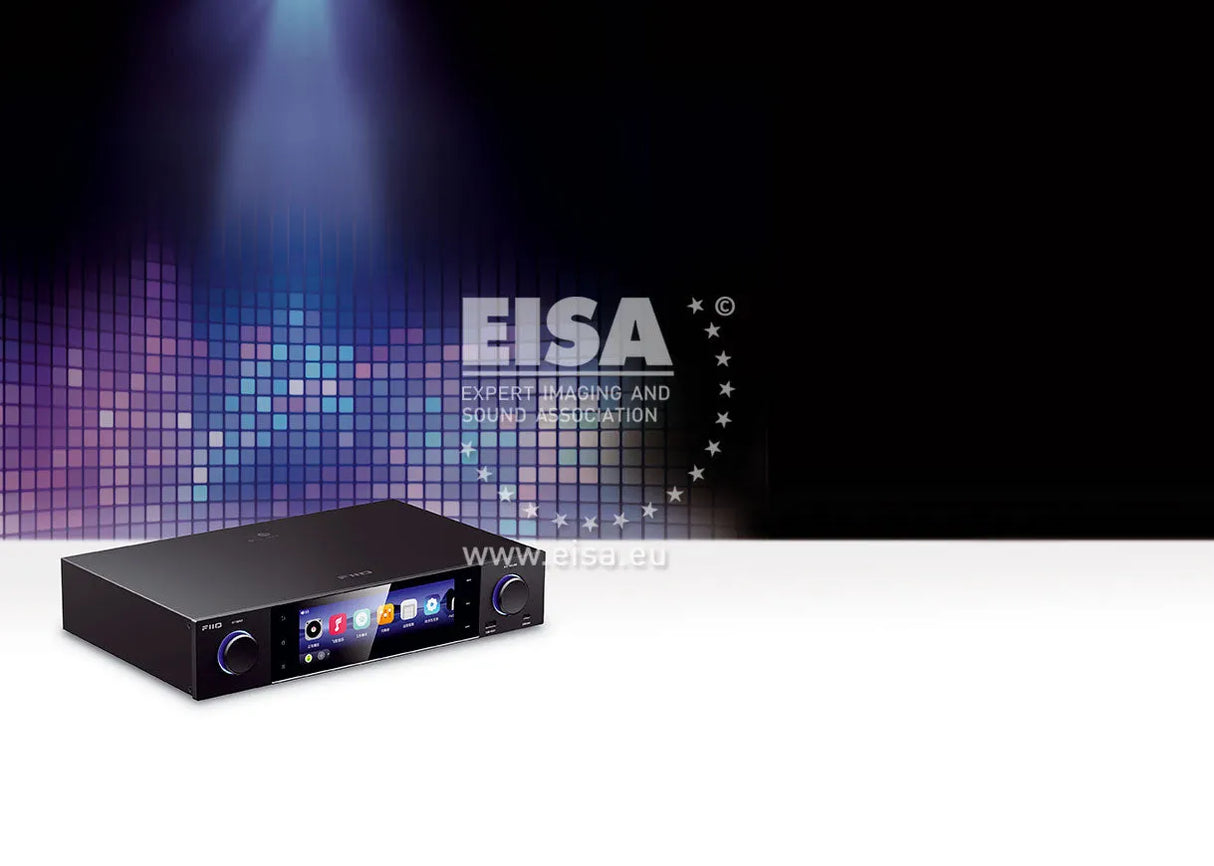 FiiO S15, tinklo grotuvas su integruotu DAC - priekinė panelė su lietimui jautriu ekranu