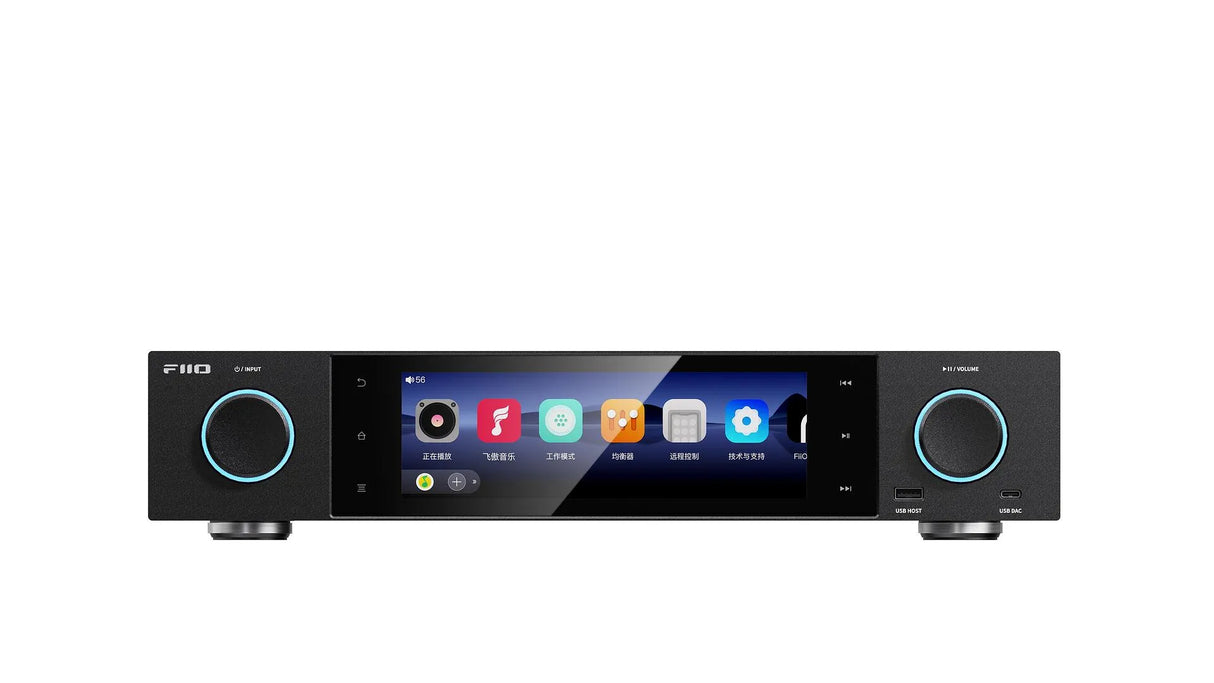 FiiO S15, tinklo grotuvas su integruotu DAC - Ekranas su piktogramomis ir mygtukai