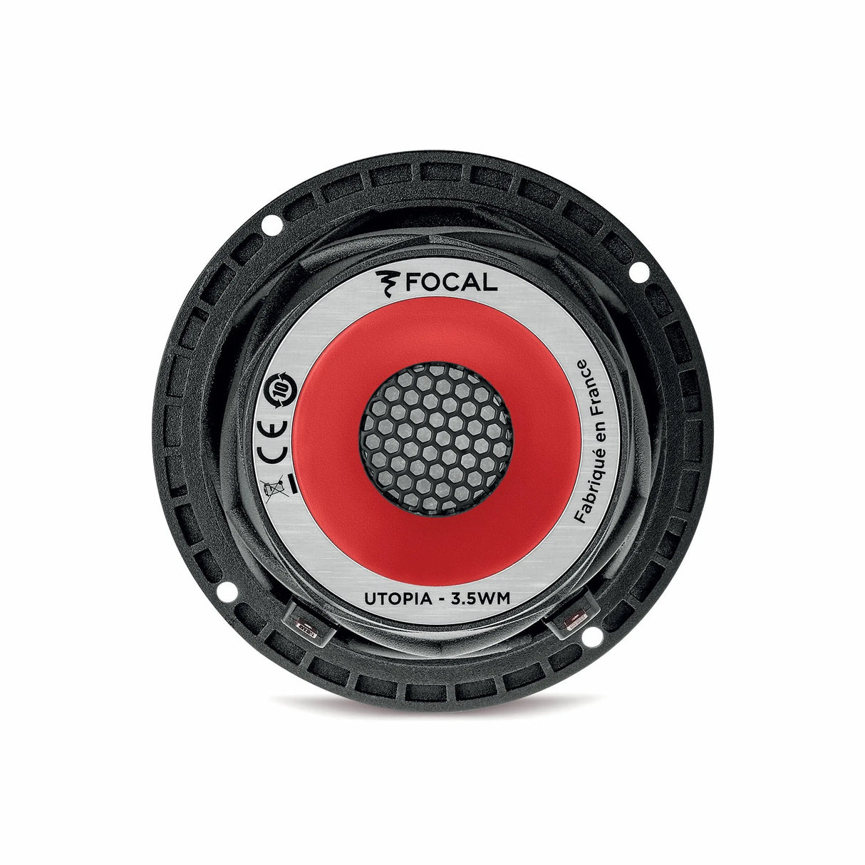 Focal 3.5 WM, vidutinių dažnių garsiakalbis 100W (UTOPIA M) - Garsiakalbio galinė dalis su logotipu