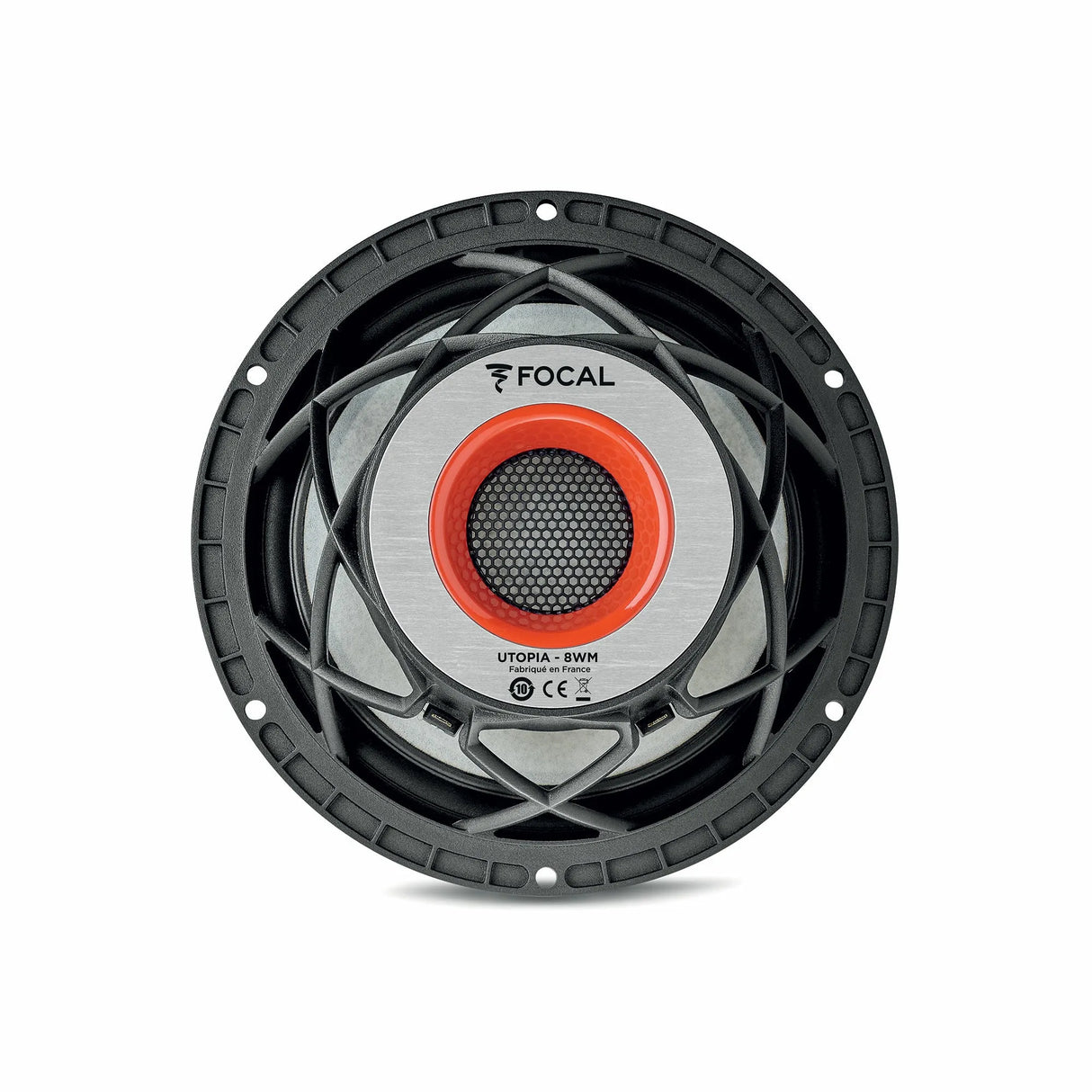 Focal 8 WM, žemų dažnių garsiakalbis 200W (UTOPIA M) - Oranžinis žiedas ir tinklelis centre