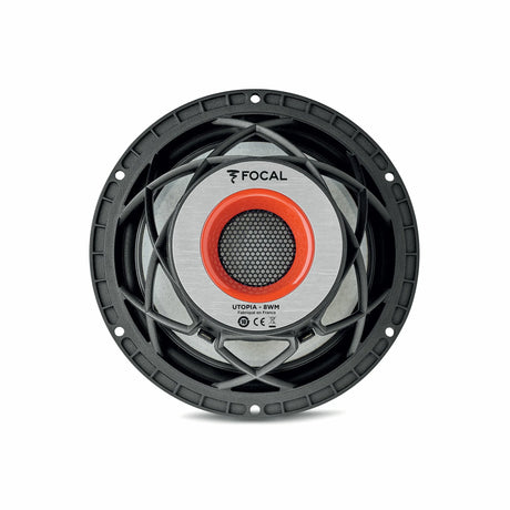 Focal 8 WM, žemų dažnių garsiakalbis 200W (UTOPIA M) - Oranžinis žiedas ir tinklelis centre