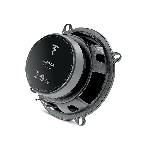 Focal ASE 130, komponentiniai garsiakalbiai 100W (AUDITOR) - Garsiakalbio galinė dalis su logotipu ir žymomis