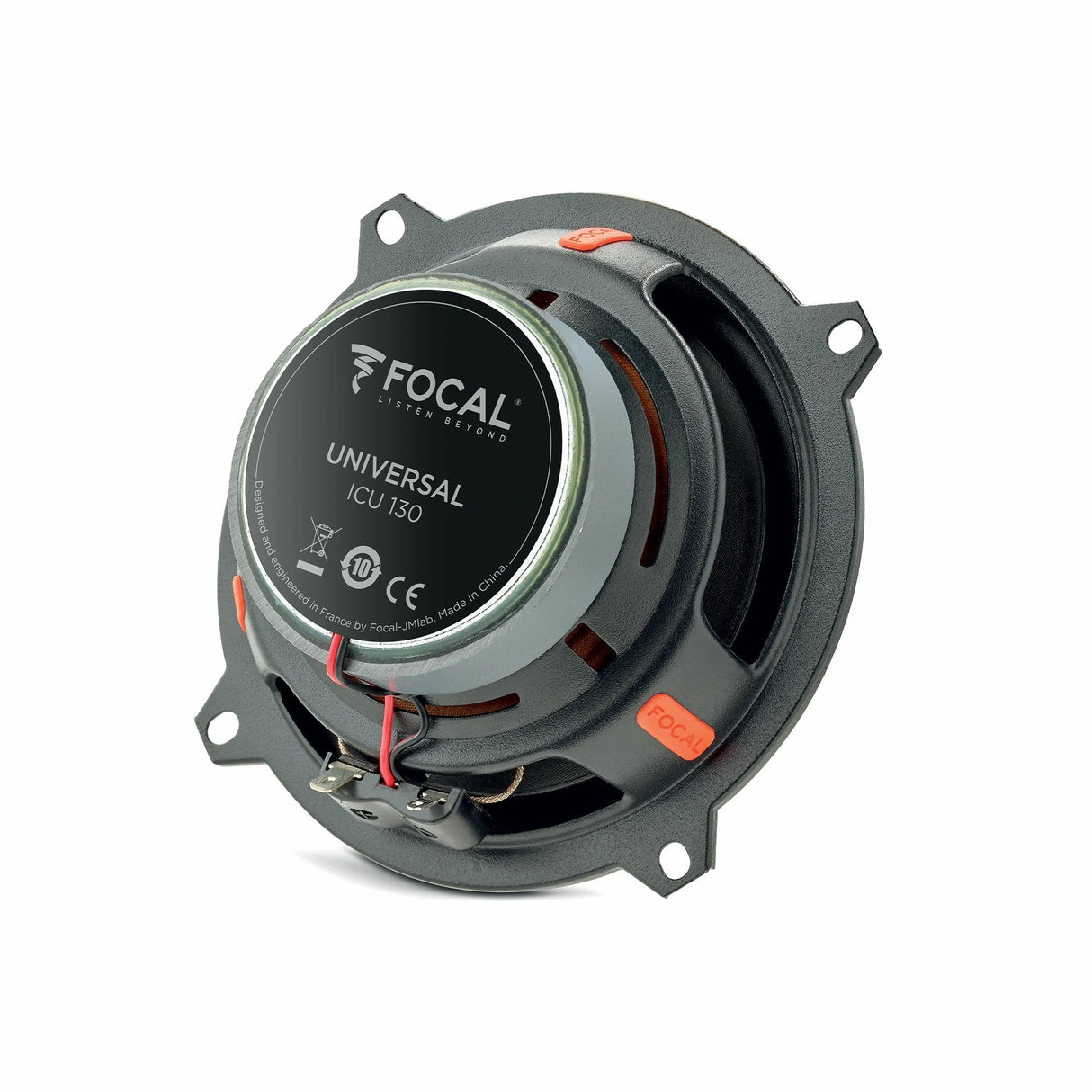 Focal ICU 130, koaksialiniai garsiakalbiai 120W (UNIVERSAL) - Garsiakalbio šoninis vaizdas su laidais
