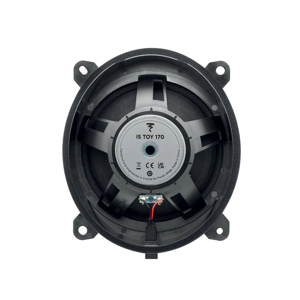 Focal IS TOY 170, komponentiniai garsiakalbiai skirti Toyota Camry XV70 - Garsiakalbio galinė dalis su laidais