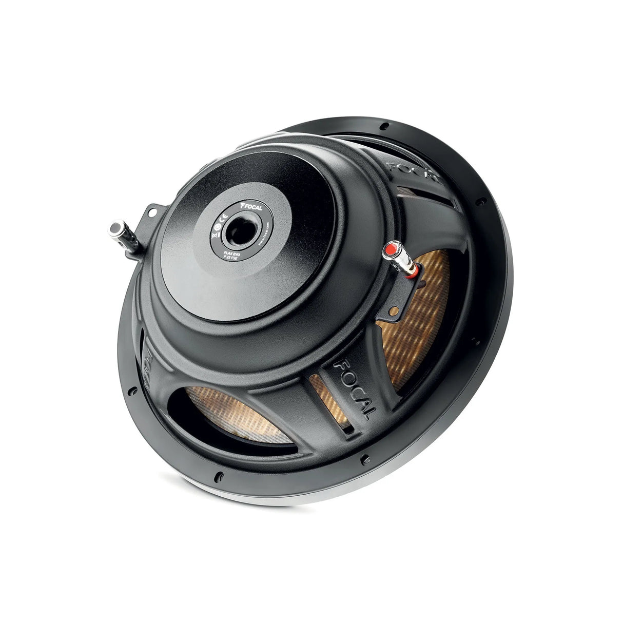 Focal P 25 FSE, žemų dažnių garsiakalbis 560W (FLAX EVO) - Garsiakalbio galinė dalis su jungtimis