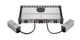 Focal POWER SYMMETRIC FPS 2300RX, garso stiprintuvas - galinė panelė su jungtimis ir kondensatoriais