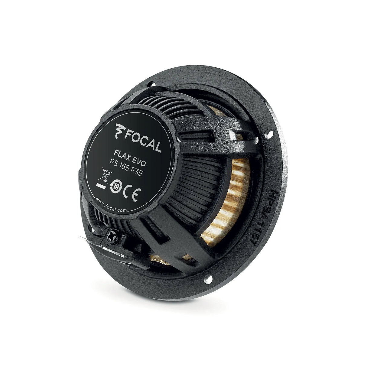 Focal PS 165 F3E, 3-jų juostų komponentiniai garsiakalbiai (FLAX EVO) - Juodos grotelės su modelio numeriu