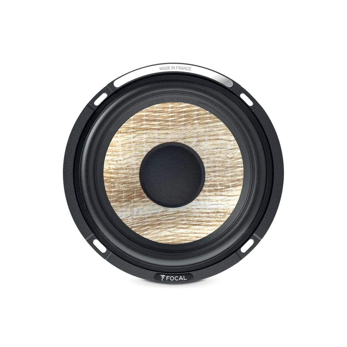 Focal PS 165 F3E, 3-jų juostų komponentiniai garsiakalbiai (FLAX EVO) - Garsiakalbio kūgis su medžio raštais