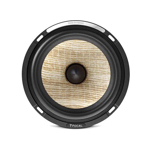 Focal PS 165 FXE, komponentiniai garsiakalbiai 160W (FLAX EVO) - Lininis kūgis ir užrašas "Made in France
