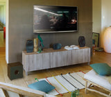 Focal SIB EVO 5.1.2 Dolby Atmos, Namų kino sistema - subvokalinė kolonėlė ir du garsiakalbiai ant spintelės