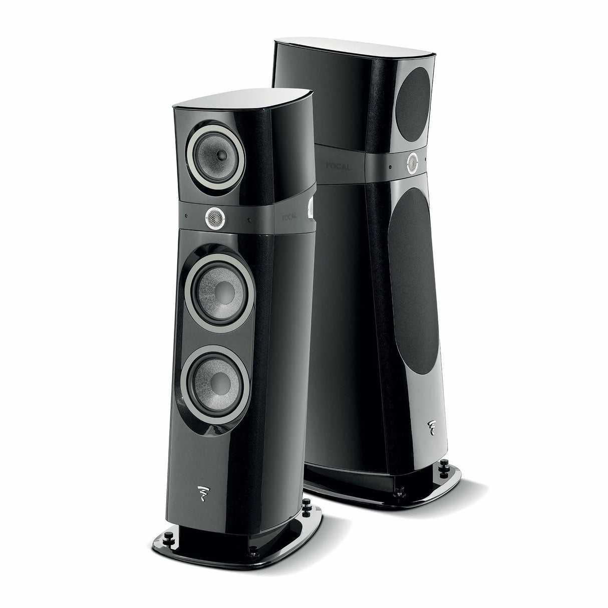 Focal SOPRA N°3, 3-jų juostų grindinė kolonėlė (įvairių spalvų) - Šoninis vaizdas su garsiakalbių elementais