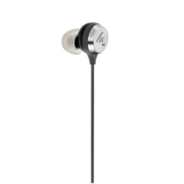 Focal SPHEAR WIRELESS, Į ausis įstatomos ausinės - sidabrinis ausinės korpusas su logotipu