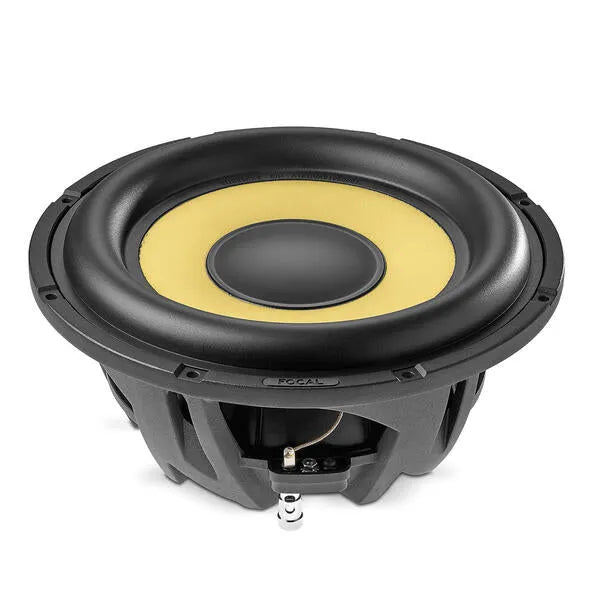 Focal SUB 25 KXS, žemų dažnių garsiakalbis 700W (K2 POWER) - Šoninis vaizdas su jungtimis
