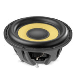 Focal SUB 25 KXS, žemų dažnių garsiakalbis 700W (K2 POWER) - Šoninis vaizdas su jungtimis