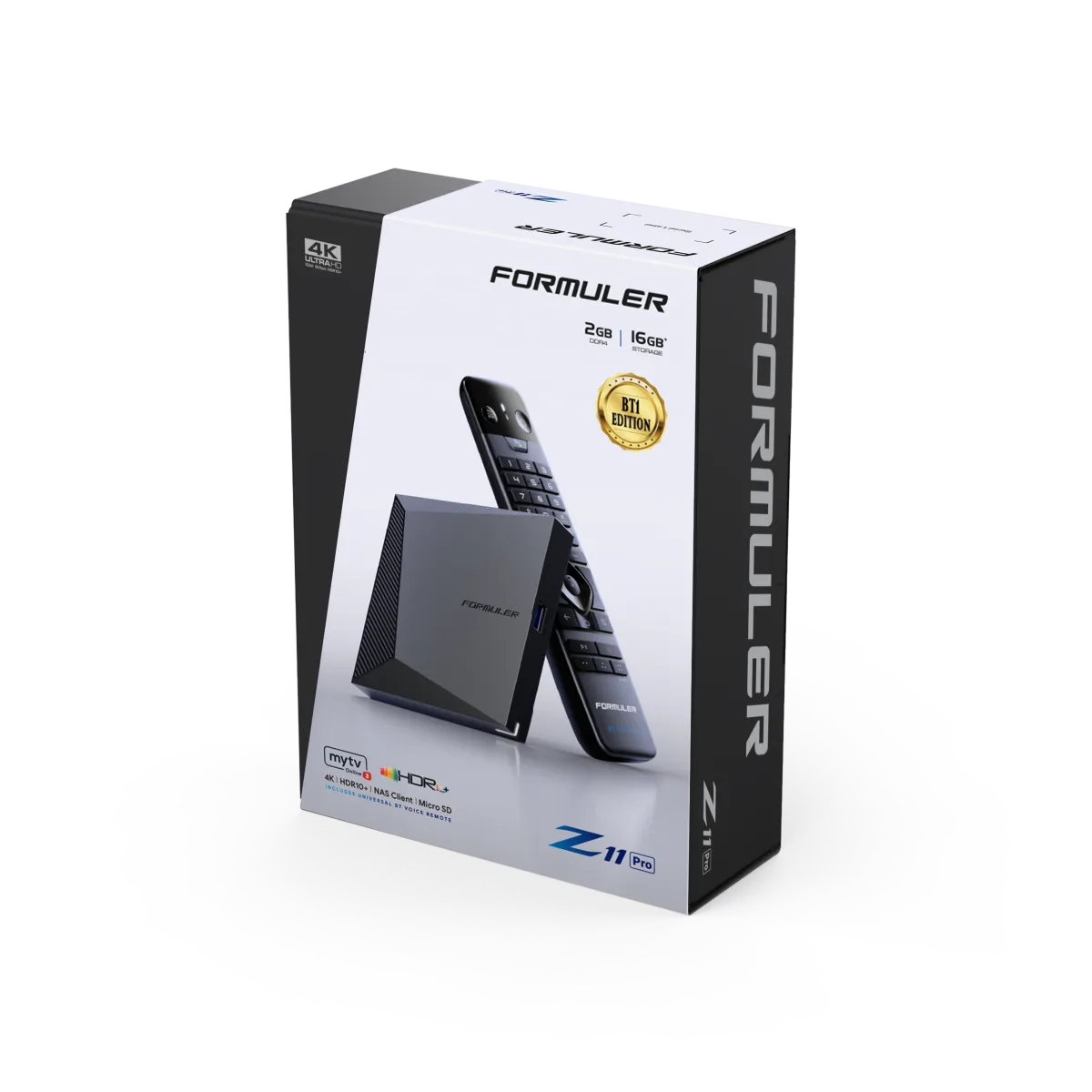 Formuler Z11 Pro BT1 EDITION, 4K Android OTT media grotuvas MOL3 su BT NV pultu