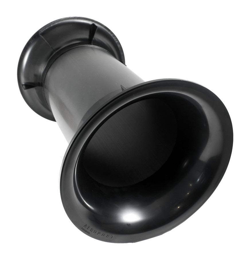 Frovena Aeroport 8″ BLACK - Platus vamzdelio galas su užrašu