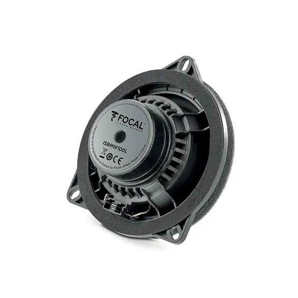 Garsiakalbiai Focal IS BMW 100L, 80W, komponentiniai, 10cm, 2-jų juost - garsiakalbio galinė dalis su logotipu