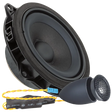 Garsiakalbiai Ground Zero GZCS 100MINI, 10 cm, komponentai, 100W