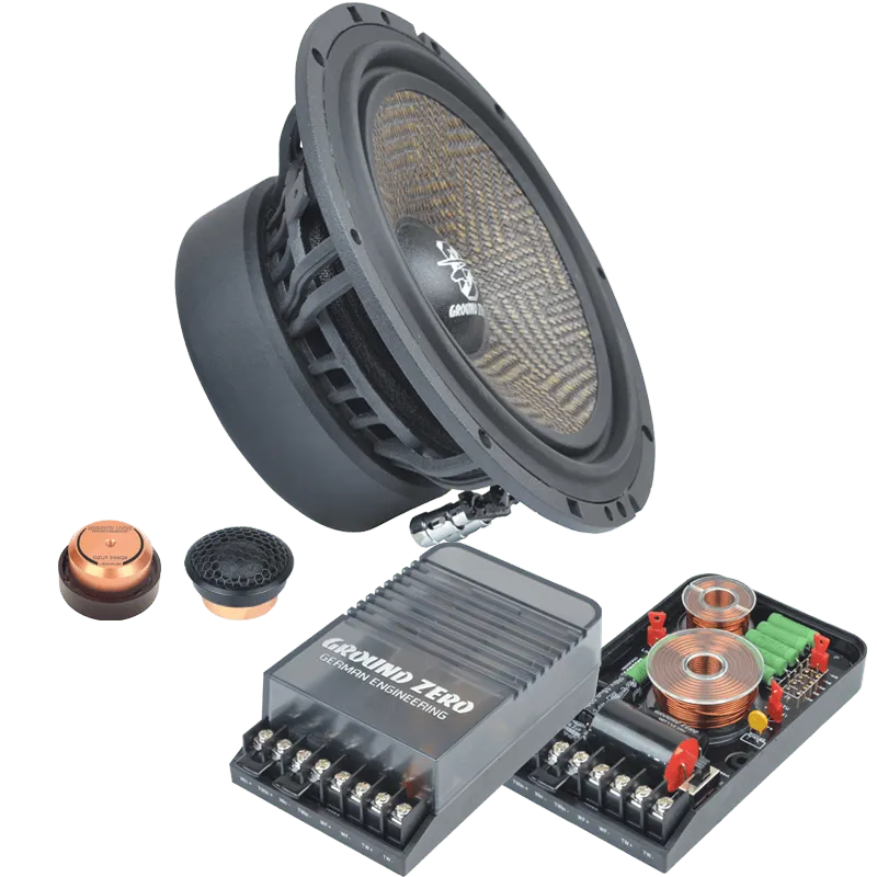 Garsiakalbiai Ground Zero GZUC 650SQX, 16.5 cm, komponentai, 220W, 2-j