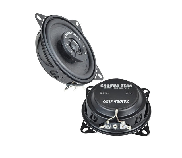 Garsiakalbiai Ground Zero Iridium GZIF 4001FX, 90W, koaksialiniai, 10cm, 2-jų juostų