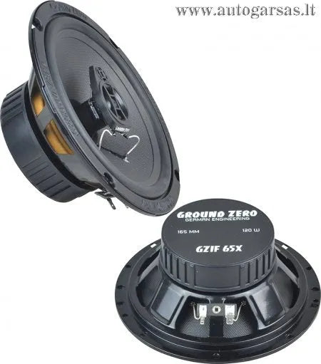 Garsiakalbiai Ground Zero Iridium GZIF 65X 16,5 cm, koaksialiniai, 120W, 2-jų juostų