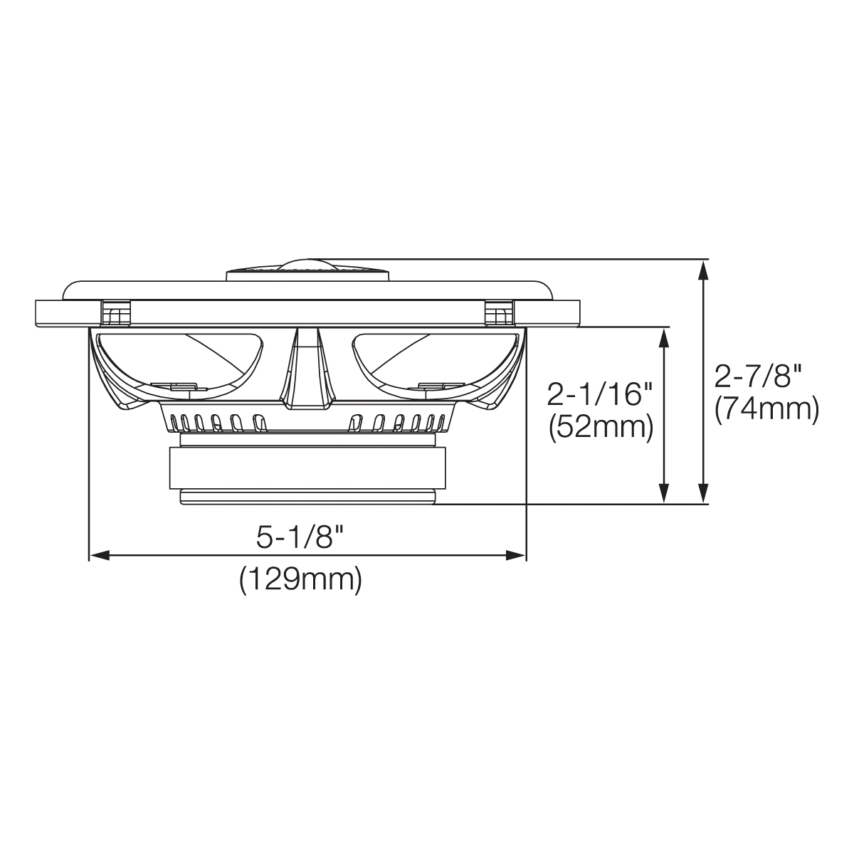 Garsiakalbiai JBL GX602, 180W, koaksialiniai, 16.5cm, 2-jų juostų