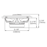 Garsiakalbiai JBL GX602, 180W, koaksialiniai, 16.5cm, 2-jų juostų