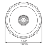 Garsiakalbiai JBL GX602, 180W, koaksialiniai, 16.5cm, 2-jų juostų