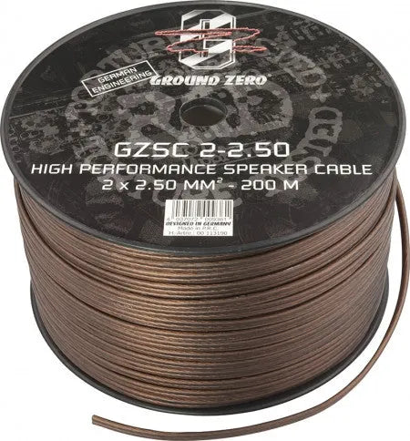 Garsiakalbių laidas Ground Zero 2-2.50 GZSC 2 x 2.50 mm²/1m ritėje 200m
