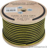 Garsiakalbių laidas Ground Zero GZSC 2.5X2 OFC 2 x 2.50 mm²/1m ritėje 100m