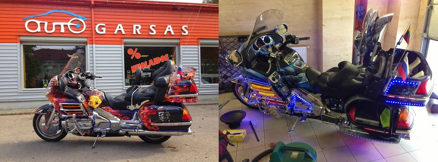 Goldwing motociklo tiuningas