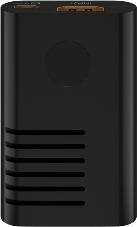 GooBay HDMI™ Repeater 4K @ 60 Hz, HDMI kartotuvas - viršutinė panelė su jungtimis ir ventiliacijos angos
