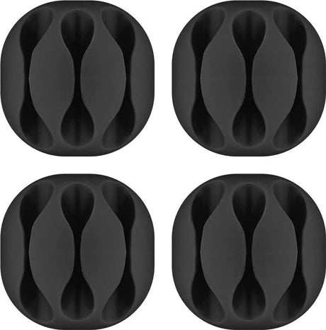 Goobay 3-jų taškų USB kabelių laikiklis (įvairių spalvų)