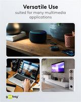 Goobay Audio Adapter Cable AUX, 3.5 mm į 2x RCA garso kabelis, 5 m