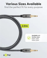 Goobay Audio Connection Cable AUX, 3.5 mm stereo, garso kabelis, 2 m