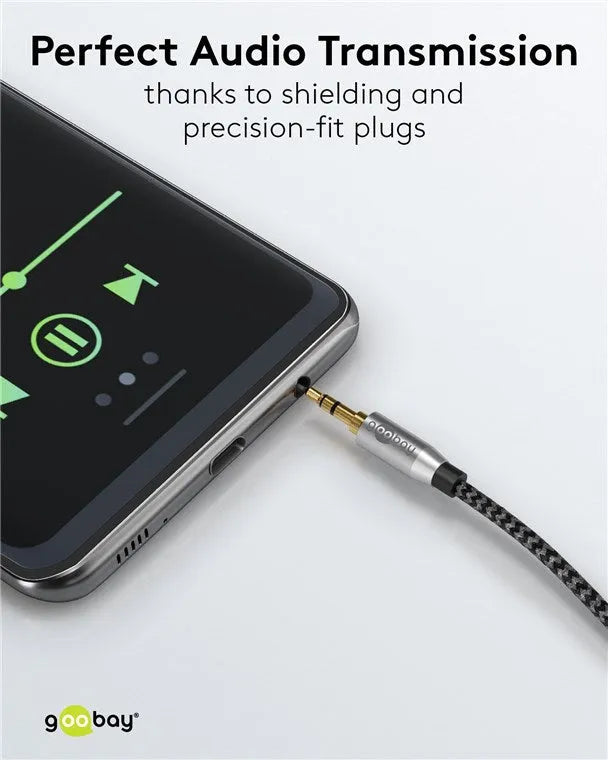Goobay Audio Connection Cable AUX, 3.5 mm stereo, garso kabelis, 2 m