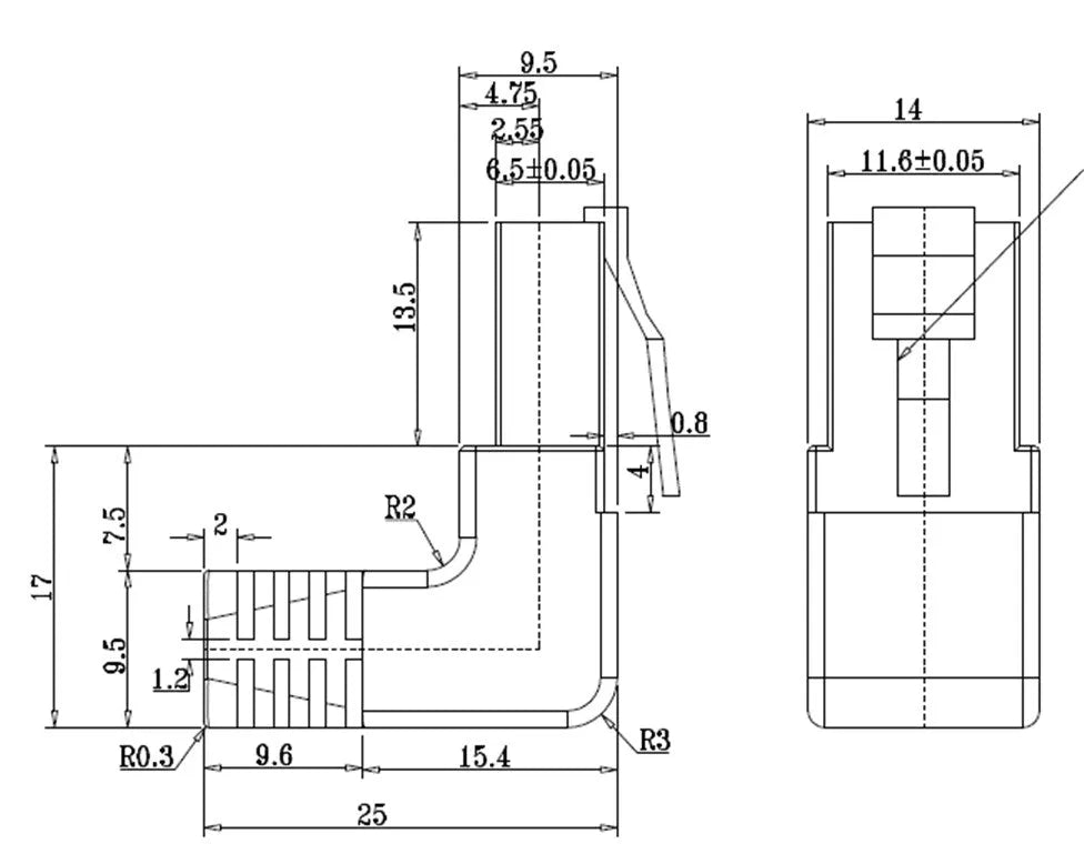 Goobay CAT 5e, (5 m) 1x 90° tinklo kabelis
