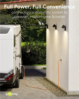 Goobay CEE Adapter Cable, maitinimo kabelis lauko erdvėms, (Type E/F), 230 V, 16 A, 5 m