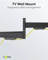 Goobay FULLMOTION (L), TV laikiklis wall mount Pro iki 70kg.