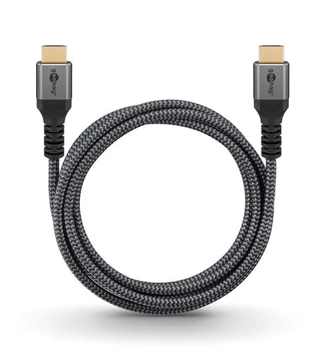 Goobay High Speed HDMI™ Sharkskin Grey, HDMI kabelis 2m