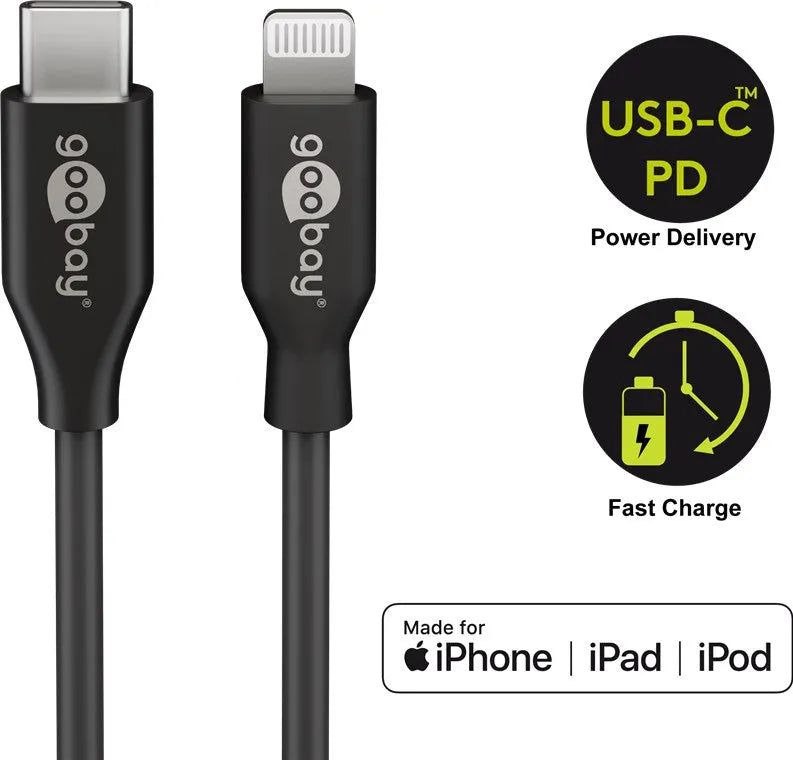 Goobay Lightning - USB-C™, greito įkrovimo kabelis