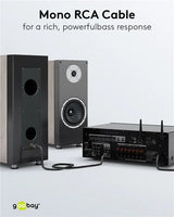 Goobay Mono RCA, kabelis, 10m