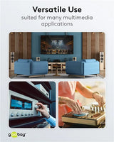 Goobay Mono RCA, kabelis, 10m