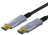 Goobay Optical Hybrid Ultra High Speed HDMI, optinis hibridinis kabelis 40m - Du HDMI jungtys su "8K" užrašu