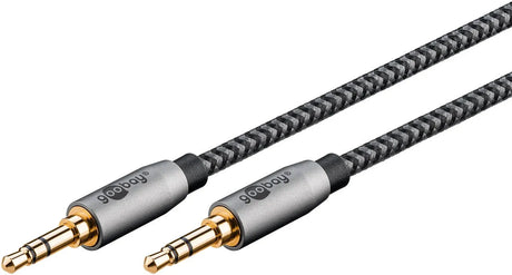 Goobay Plus Audio Connection Cable, 3.5 mm AUX stereo kabelis, 1 m