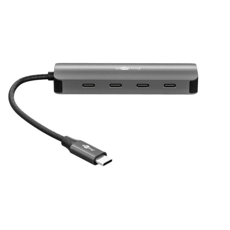 Goobay Slim 4-Port USB Hub, šakotuvas su 4 USB-C jungtimis (10 Gbit/s)